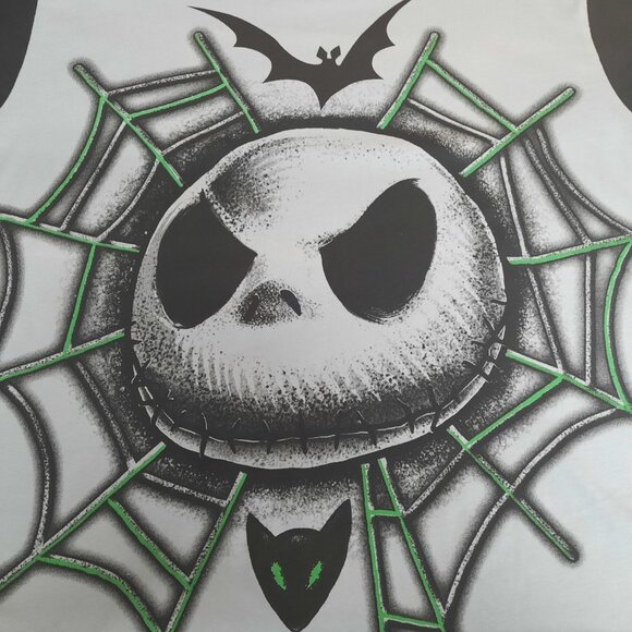 Rare Disney Store Nightmare Before Christmas Long Sleeve Shirt Men's Size Medium - Picture 2 of 9